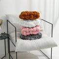 hand-knitted chunky soft plush cushion throw pillow roomtery