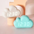 kawaii aesthetic cloud shaped digital alarm clock desk decor roomtery