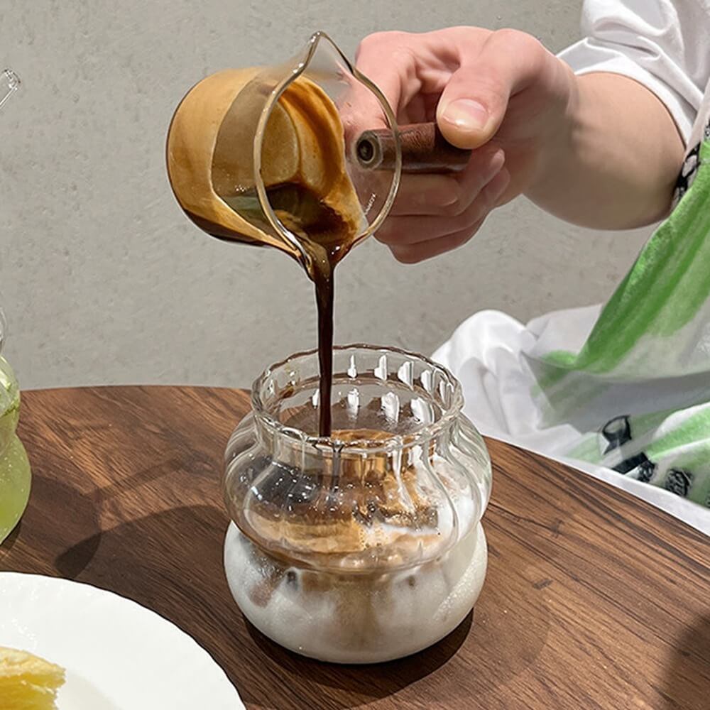 aesthetic glass cup for cold brew coffee roomtery