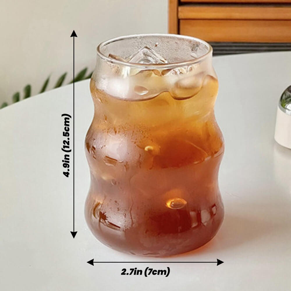 Retro Iced Coffee Cup | Beer Glass Can | Glass Coffee Cup | Glass Can |  Iced Coffee Glass |Aesthetic Glass Beer Can | Iced Coffee