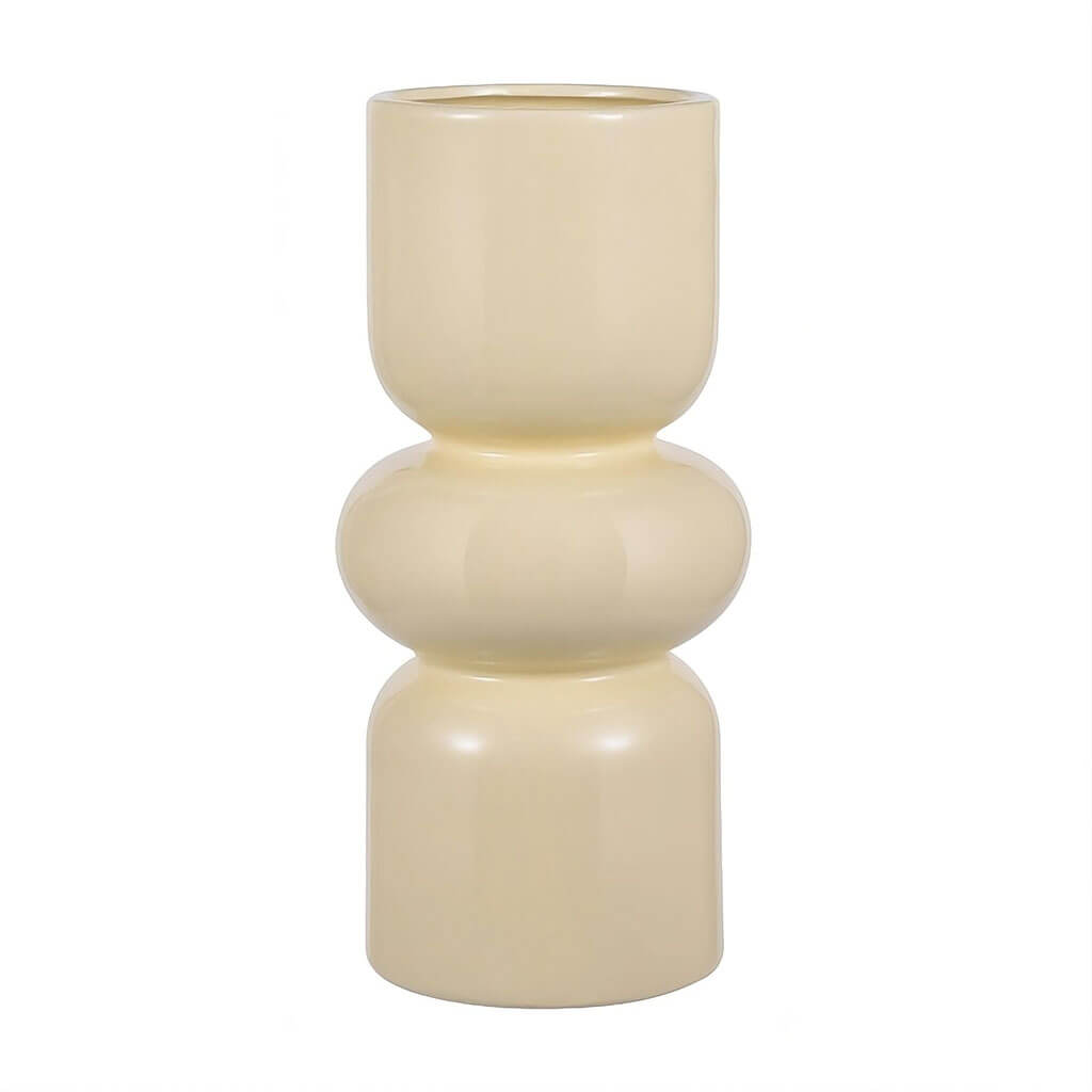 contemporary stacked ceramic vase