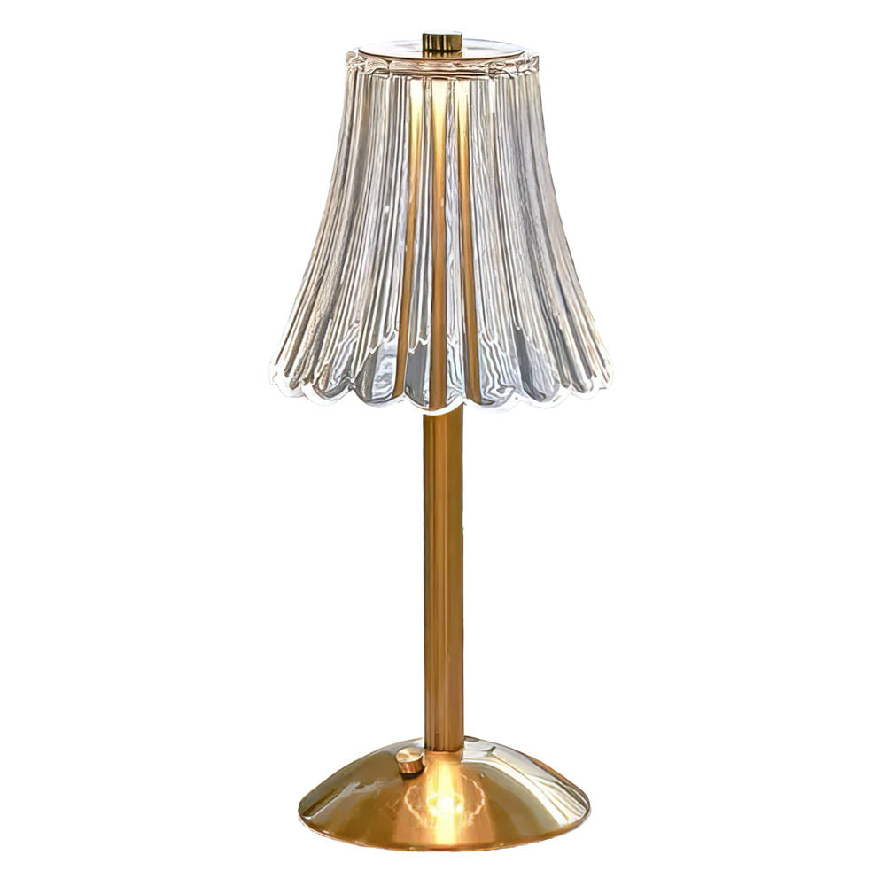 coquette aesthetic brass mini led table lamp roomtery