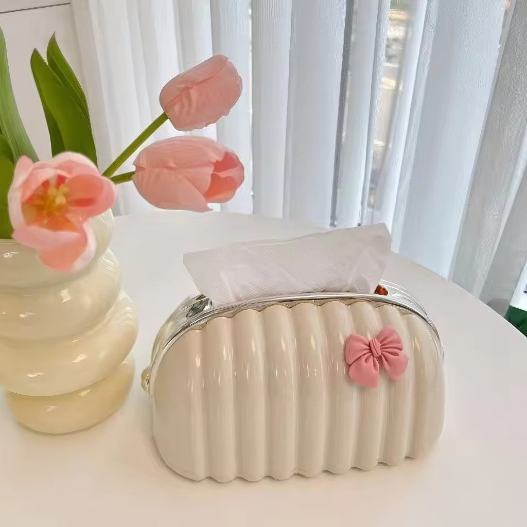 coquette clutch bag shaped tissue box holder 