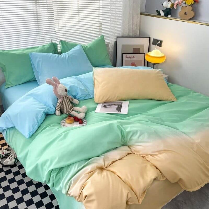 Cotton Candy Pastel Gradients Bedding Set | Pastel Aesthetic Bedding ...