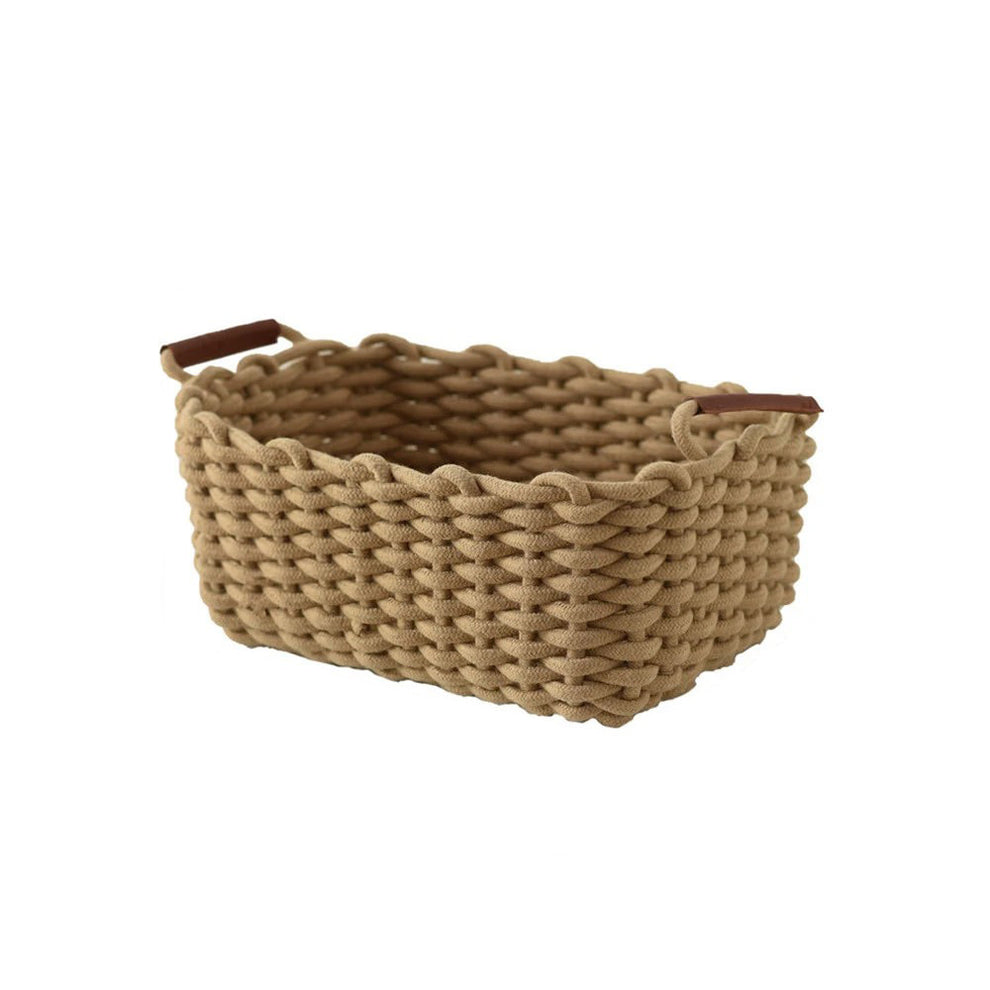 Cotton Rope Woven Desk Storage Basket Shop Online on roomtery