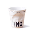 Crumpled Coffee Cup Ceramic Cup