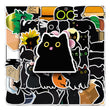 Cute Black Cat Sticker Pack