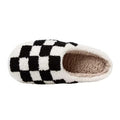 cute plush and aesthetic checkered print house slippers