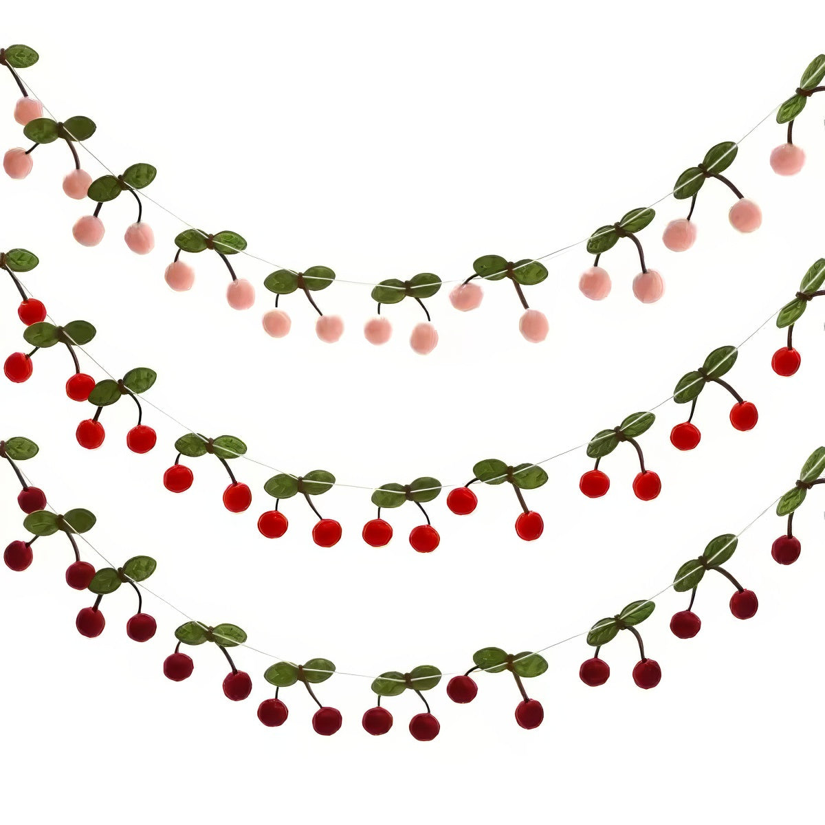 cute fake cherries wall hanging artificial cherry garland
