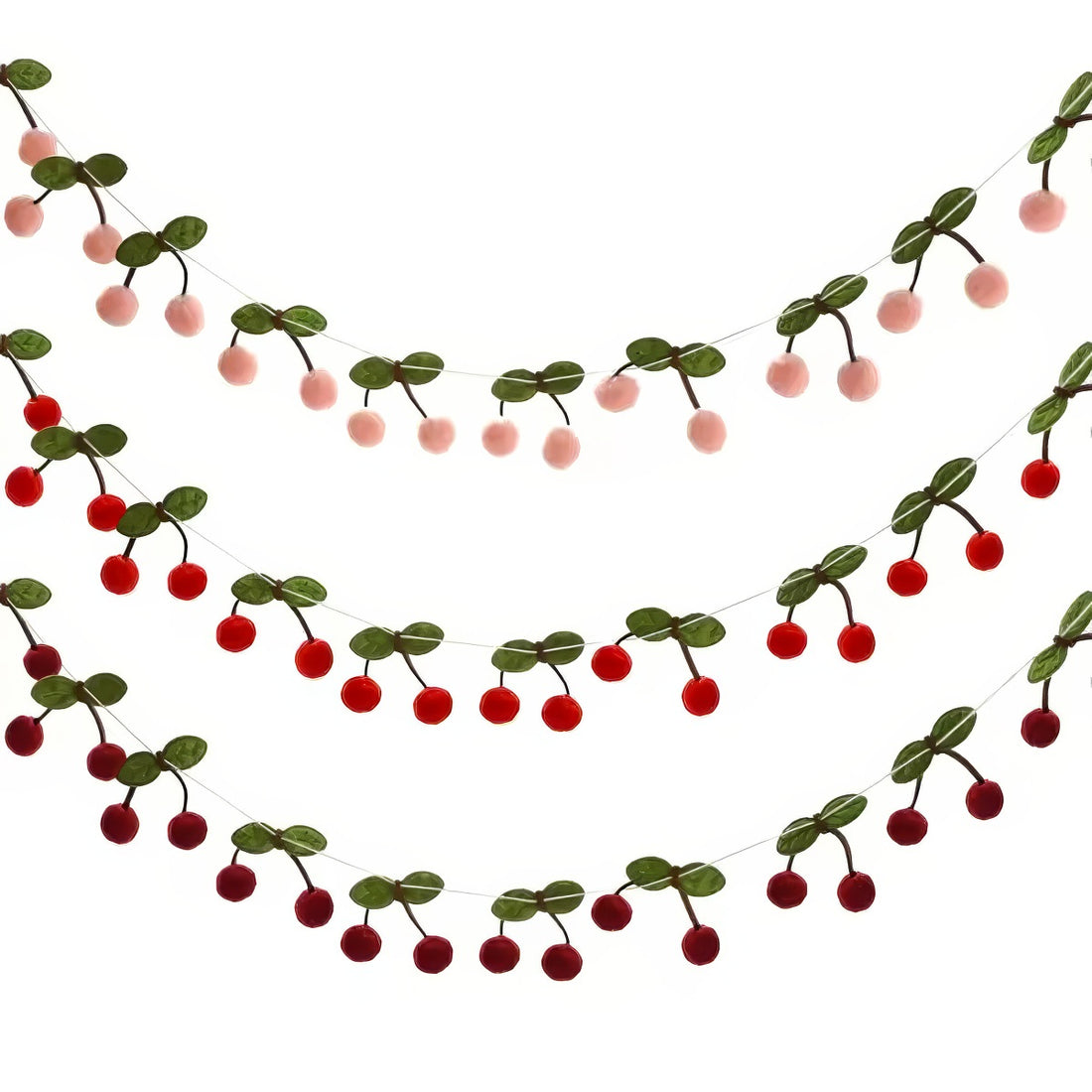 cute fake cherries wall hanging artificial cherry garland