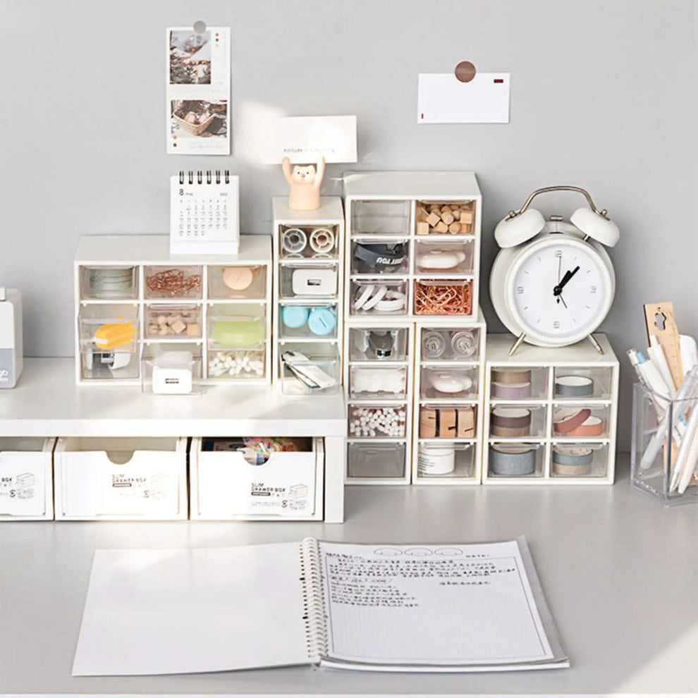 View of Minimalist Mini Desk Drawer | Aesthetic Room Organizers - roomtery