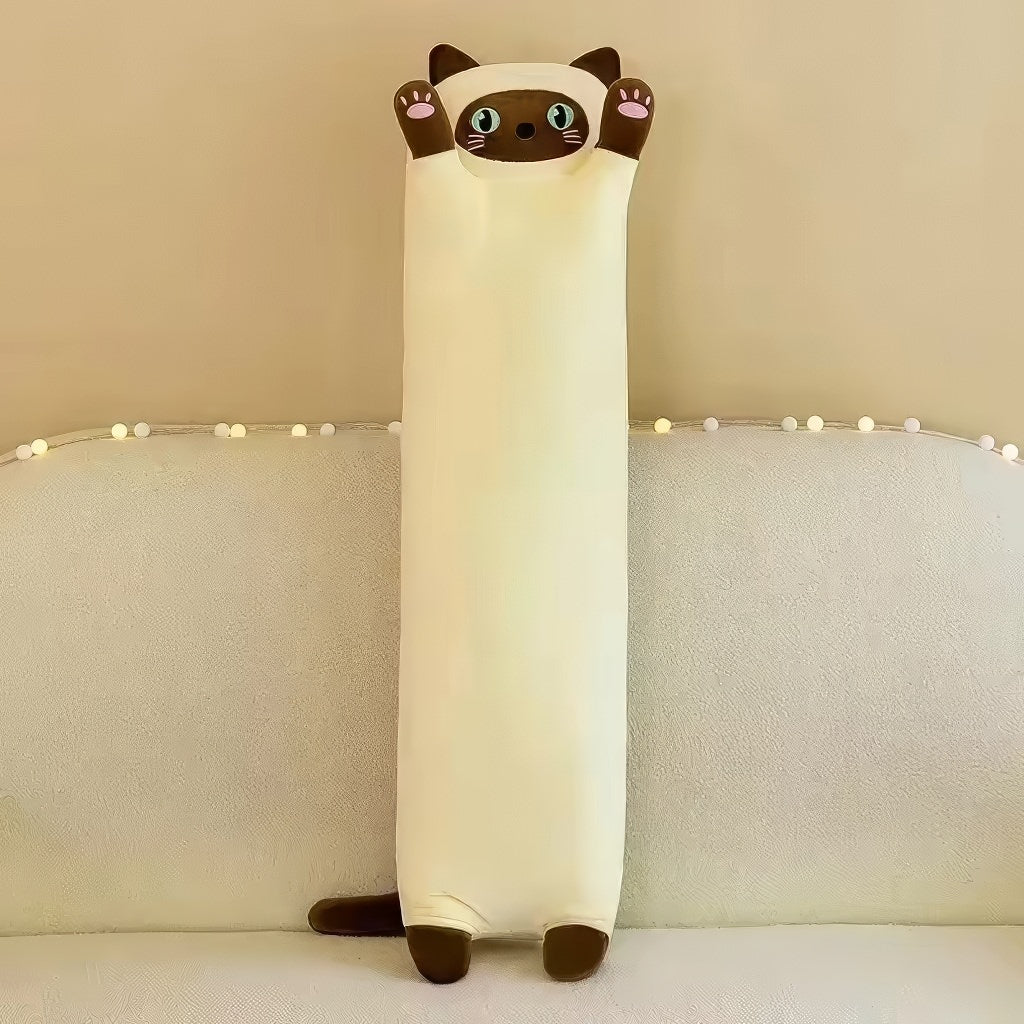 Cute Sausage Cat Plush Throw Pillow - Shop Online on roomtery