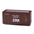 Mini shipping container iron storage box with realistic branding and colorful designs