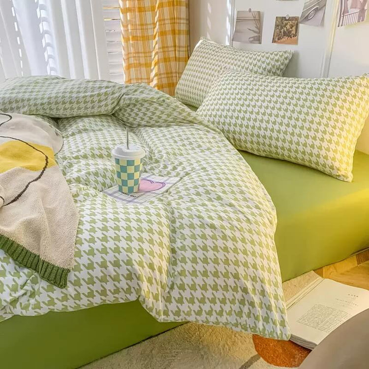 Check Pattern Bed Linen Checkered Bedding Duvet Covers & Sets - roomtery