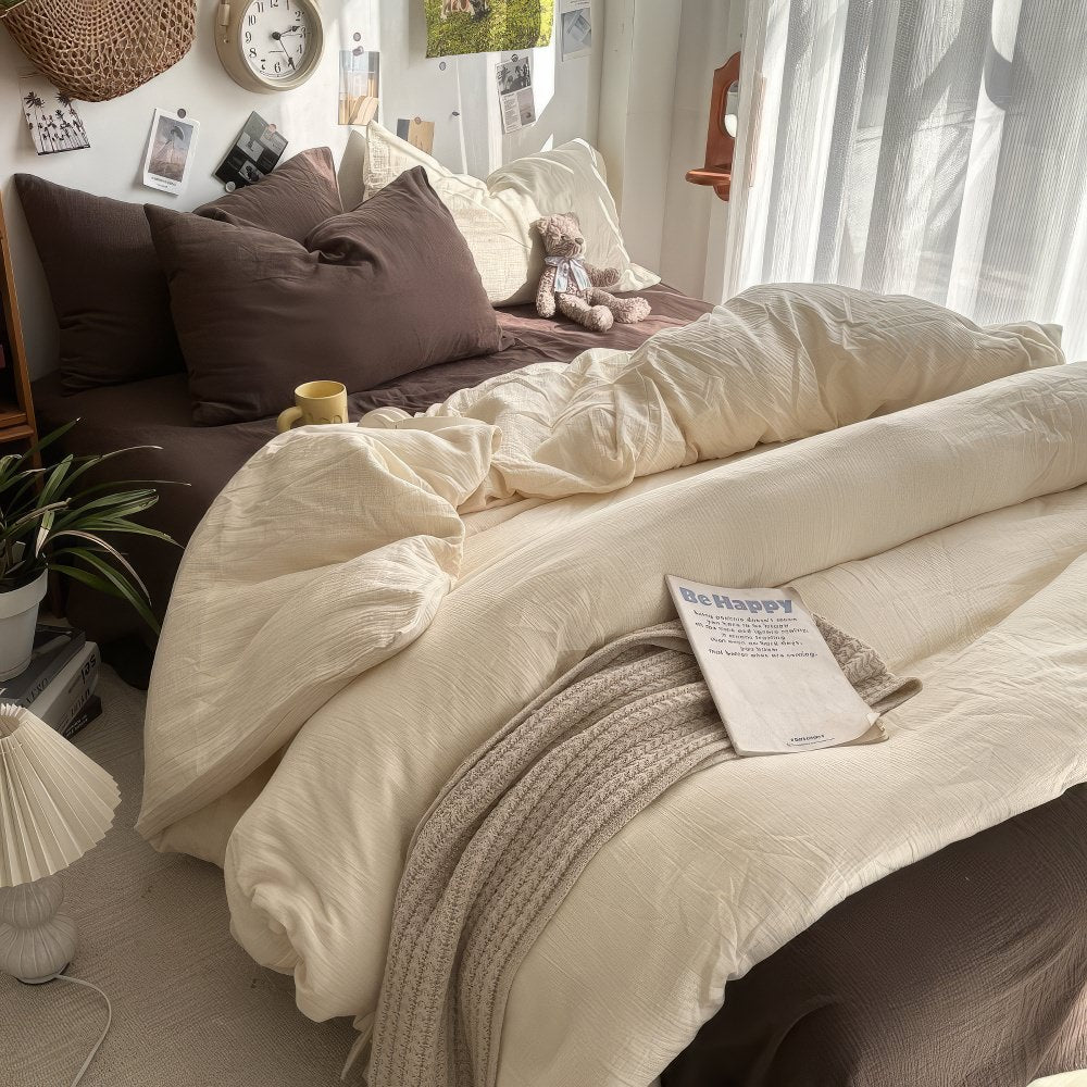 Earthy Tones Aesthetic Bedding Set - roomtery