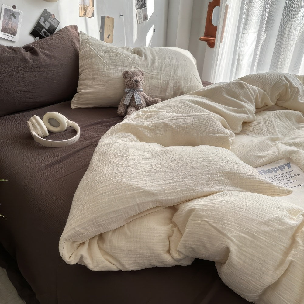 Earthy Tones Aesthetic Bedding Set - roomtery