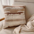 earthy tones boho minimalist aesthetic plush cushion cover