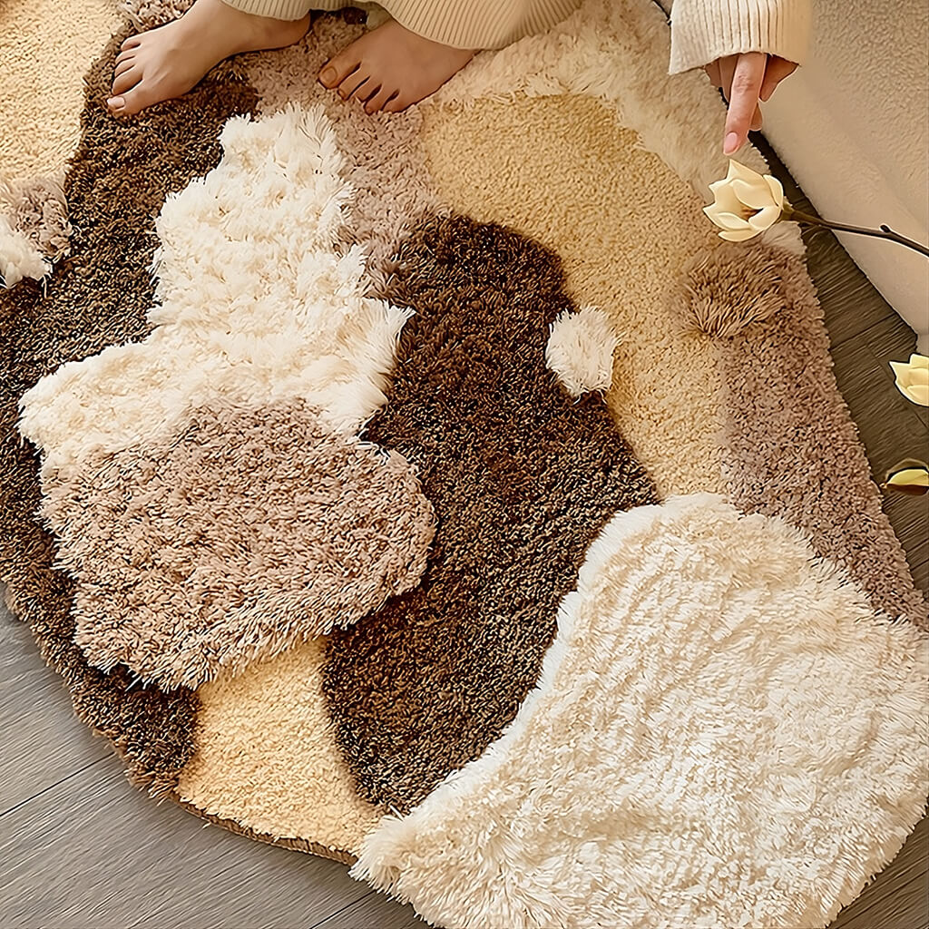 Earthy Tones Tufted Accent Rug - Shop Online on roomtery