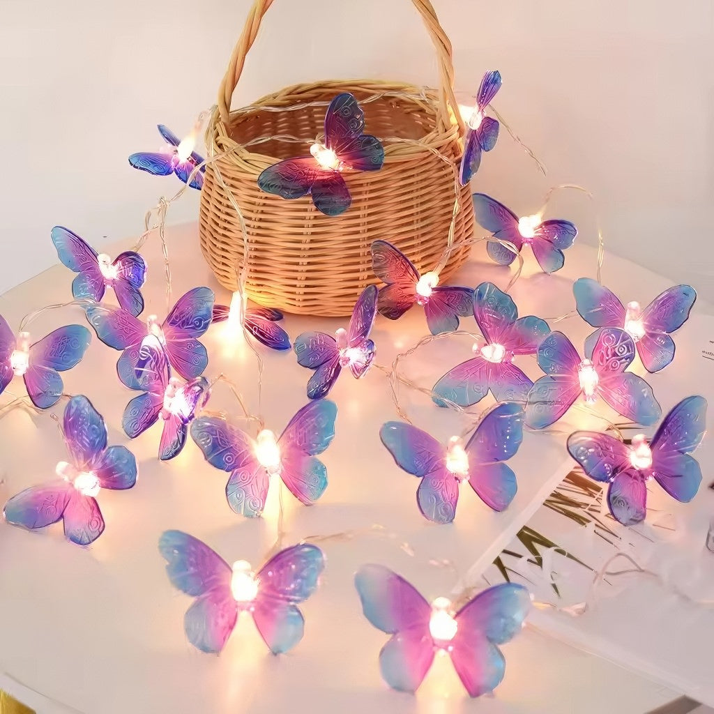 fairy butterflies string lights