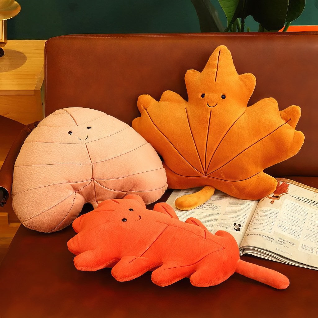 autumn leaves cute plushies fall home decor