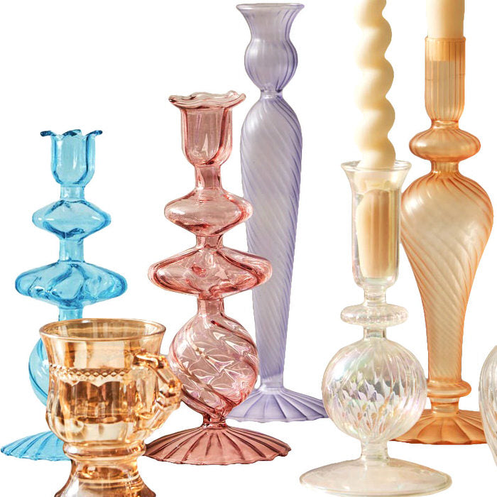 aesthetic room decor candles and candle holders
