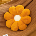 furry plush flower shaped decorative pillow fall decor throw cushion