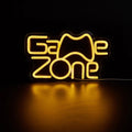 game zone yellow light streaming and blogging wall led neon sign roomtery aesthetic room decor