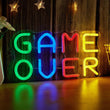 Game Over Multicolor LED Neon Sign