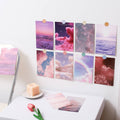 glitter clouds and waves prints wall collage postcards decor roomtery