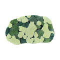 green and yellow moss styled tufted accent rug for aesthetic bedroom roomtery