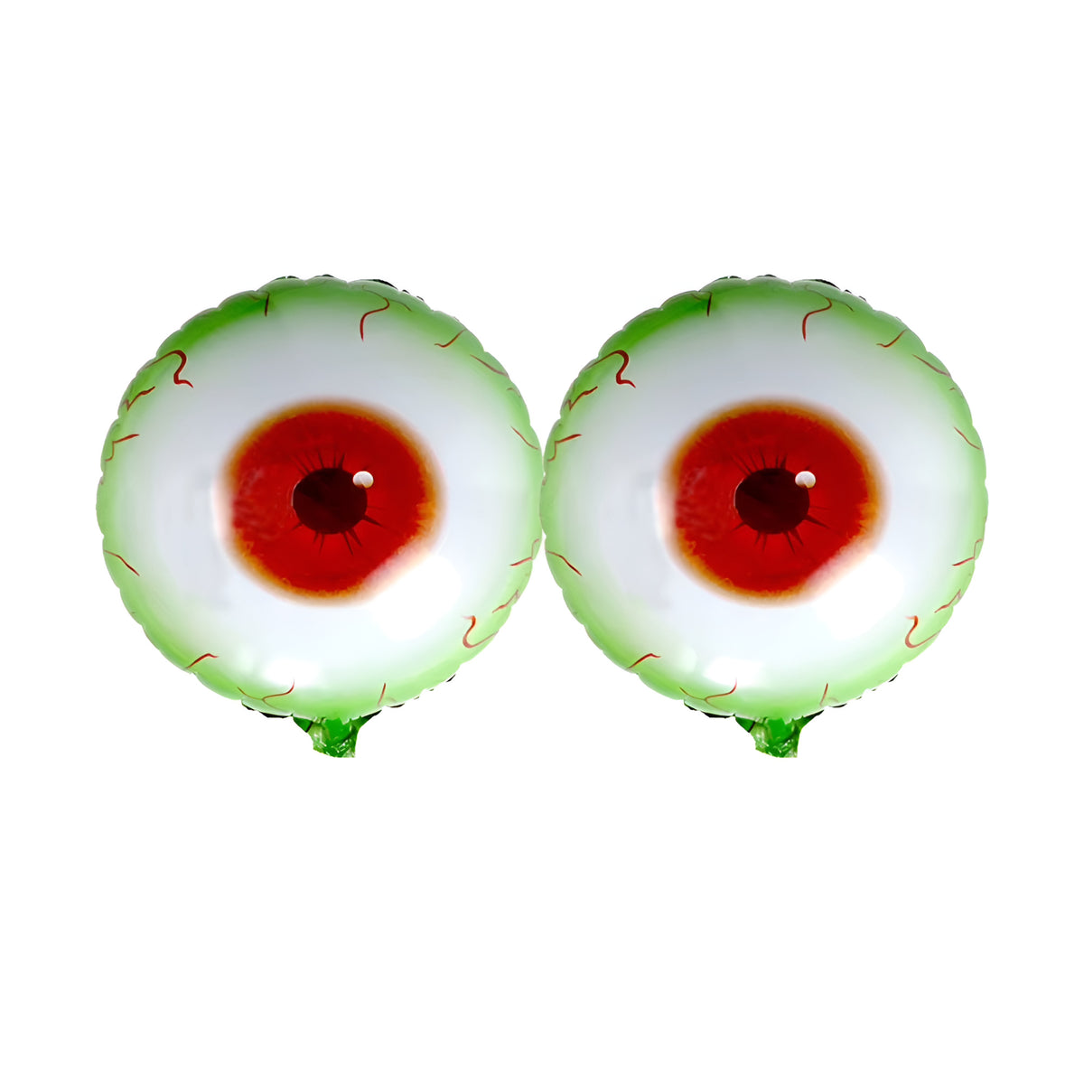 Spooky Halloween Foil Balloons Collection - Red Eye Round Eyeballs 2 pcs