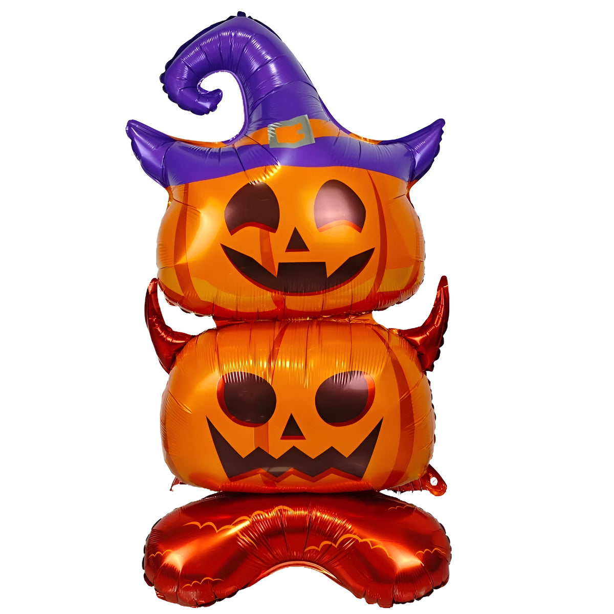 Spooky Halloween Foil Balloons Collection - Witch Hat Pumpkin Tower