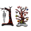 Spooky Halloween Foil Balloons Collection - Hanging Skeleton Tree + Spooky Tree Set