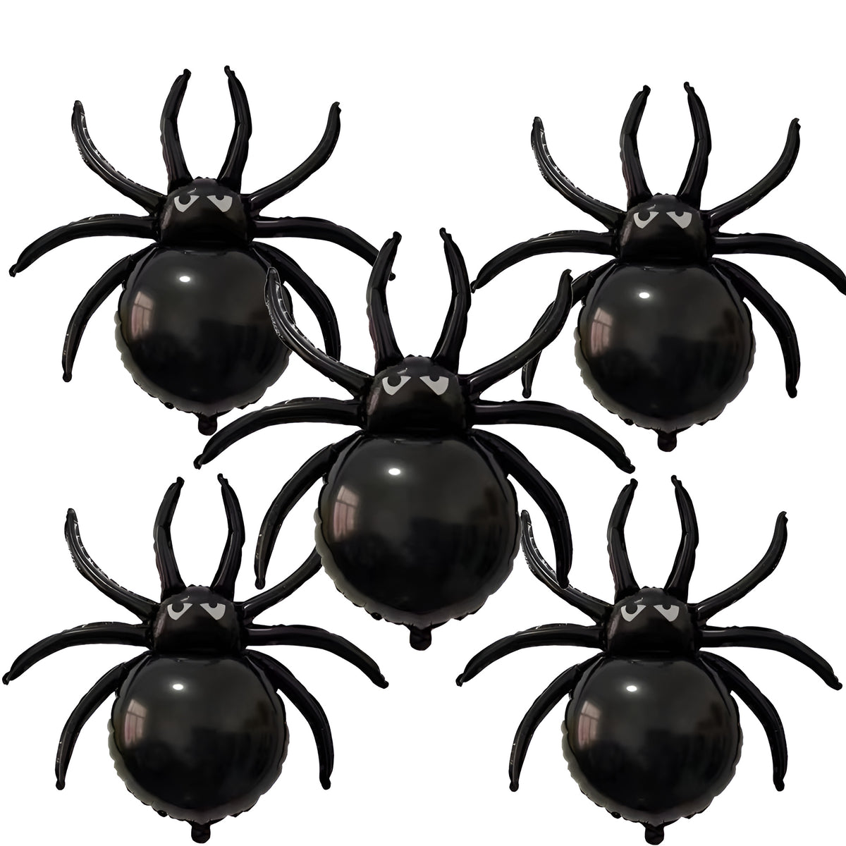 Spooky Halloween Foil Balloons Collection - Leggy Spiders 5 pcs
