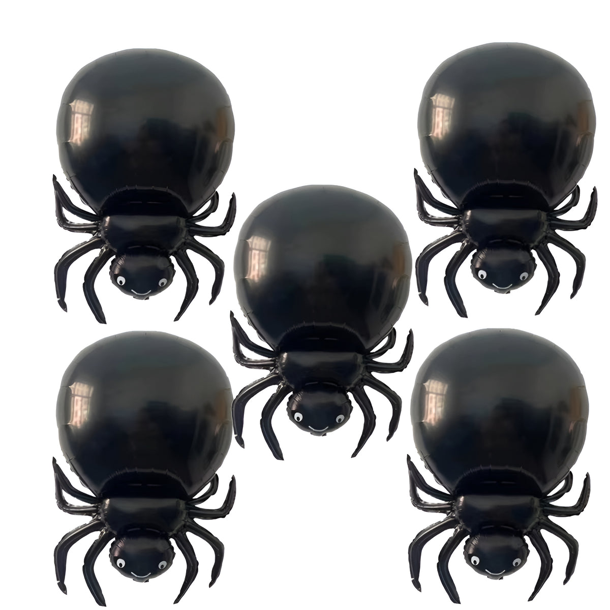 Spooky Halloween Foil Balloons Collection - Big-Body Spiders 5 pcs