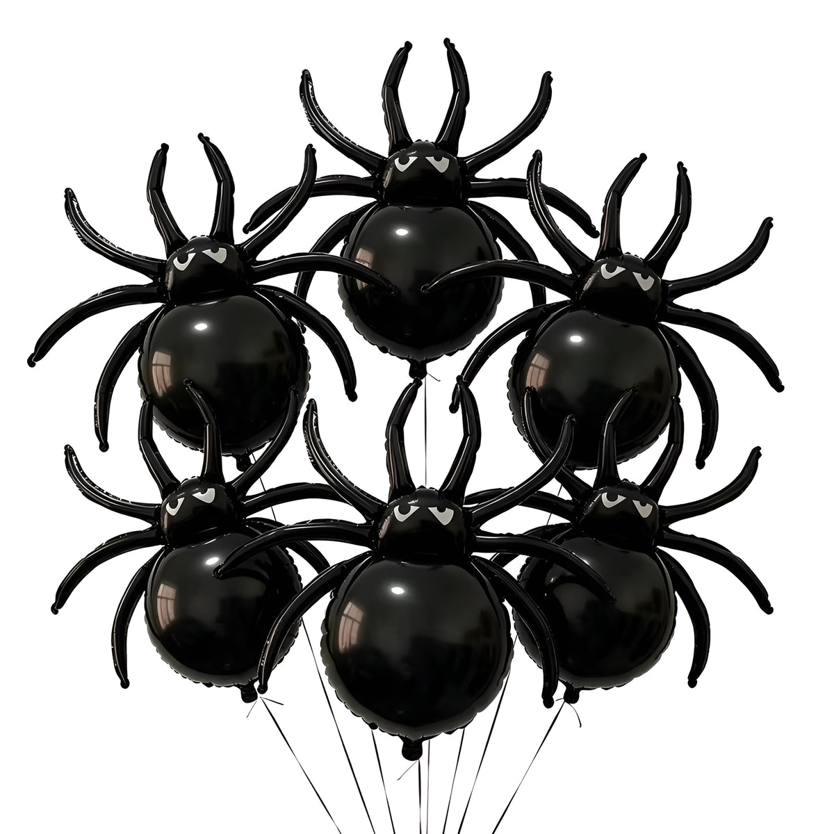 Spooky Halloween Foil Balloons Collection - Leggy Spiders 10 pcs