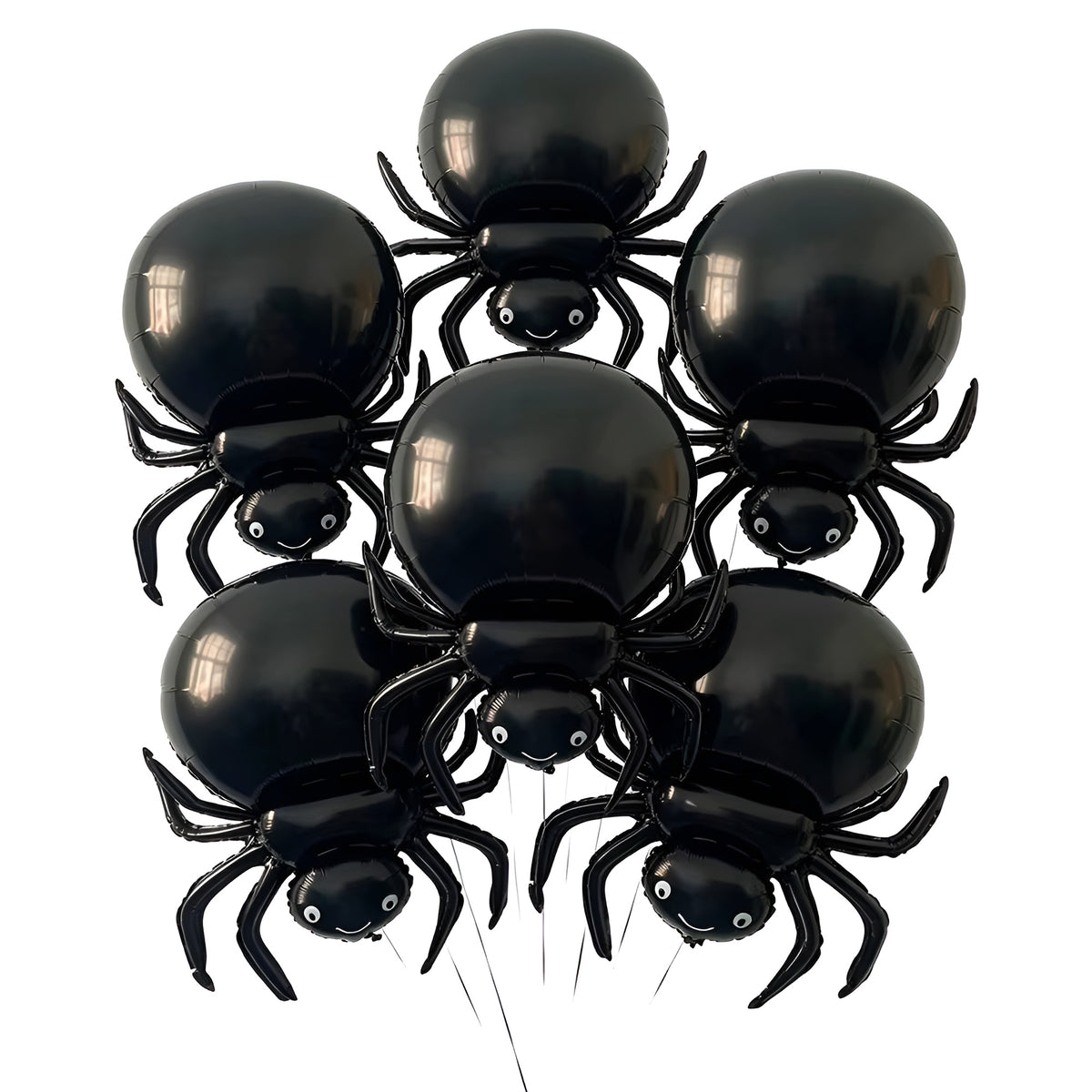 Spooky Halloween Foil Balloons Collection - Big-Body Spiders 10 pcs