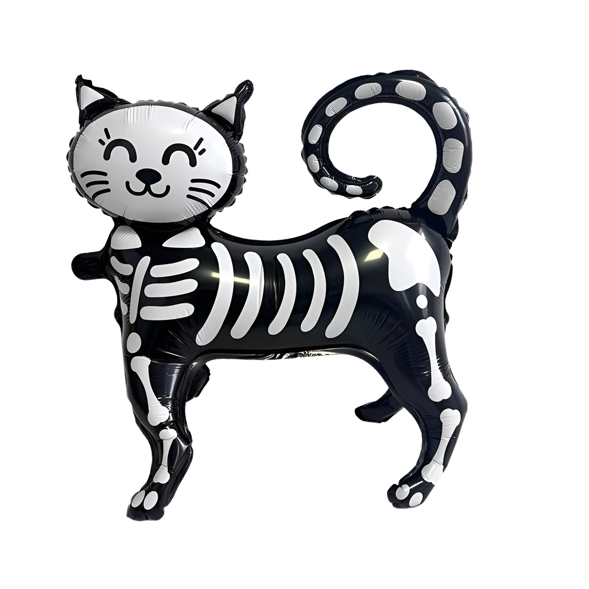 Spooky Halloween Foil Balloons Collection - Skeleton Cat