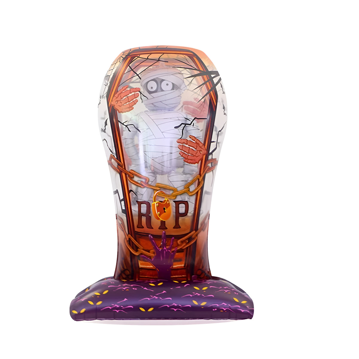 Spooky Halloween Foil Balloons Collection - RIP Coffin with Mummy