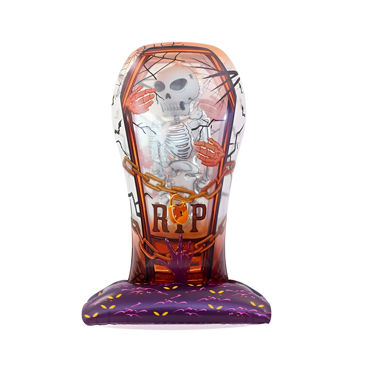 Spooky Halloween Foil Balloons Collection - RIP Coffin with Skeleton