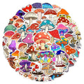 cute forest mushrooms cottagecore aesthetic sticker pack