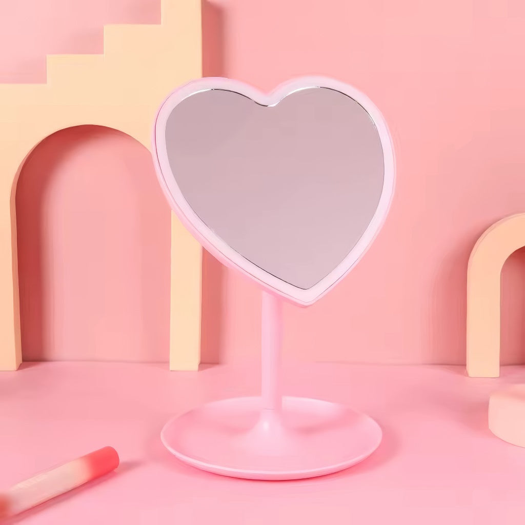 Heart Shaped Vanity Mirror With Lights