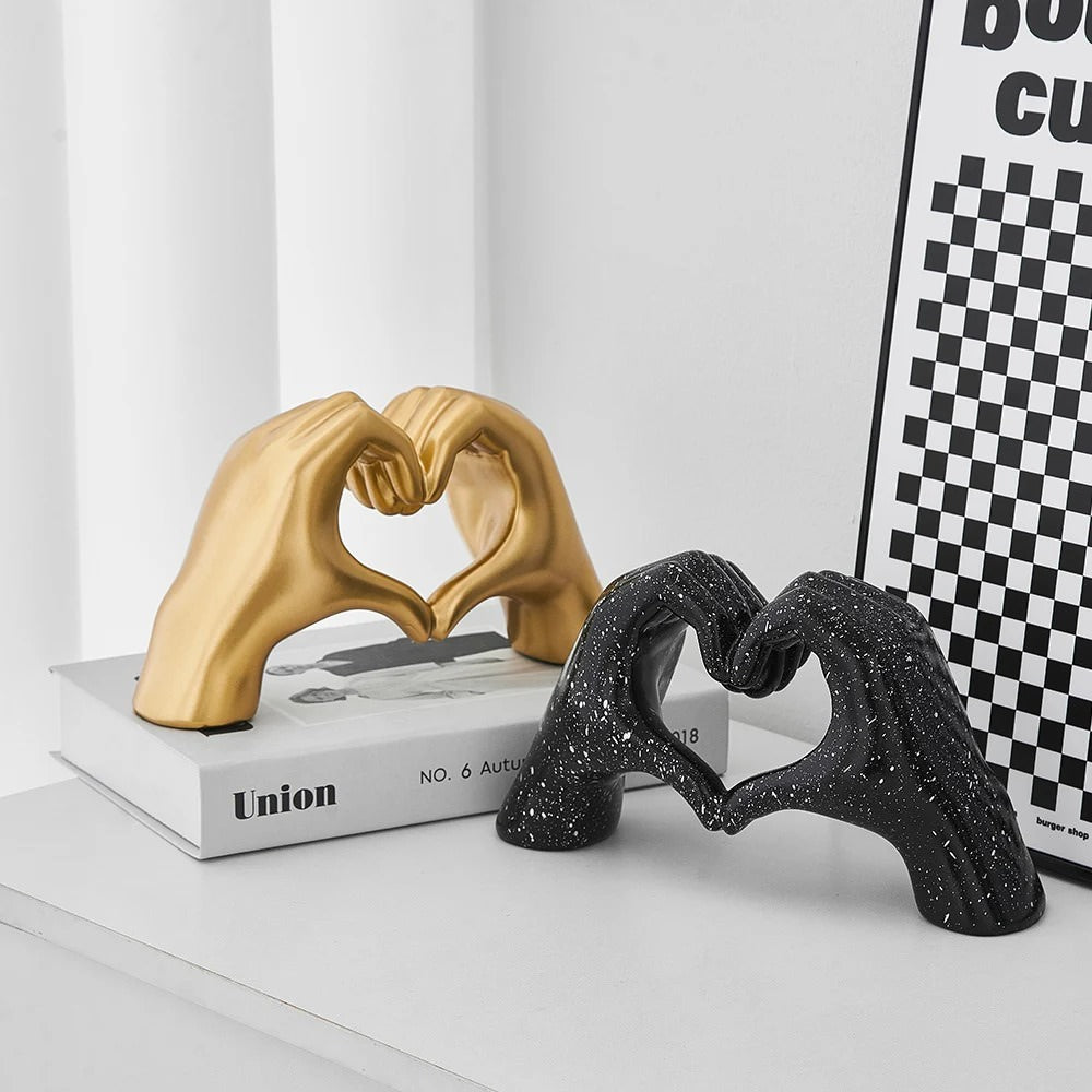 Hand Shape Decor Heart Shaped Hands Desk Decor - Shop Online on roomtery