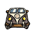 vintage hippie van shaped accent tufted rug for indie aesthetic room decor