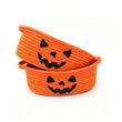 Jack-O'-Lantern Cotton Rope Basket
