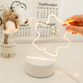 kawaii shaped acrylic plate night light lamp roomtery