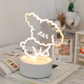 kawaii shaped acrylic plate night light lamp roomtery