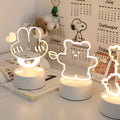 kawaii shaped acrylic plate night light lamp roomtery