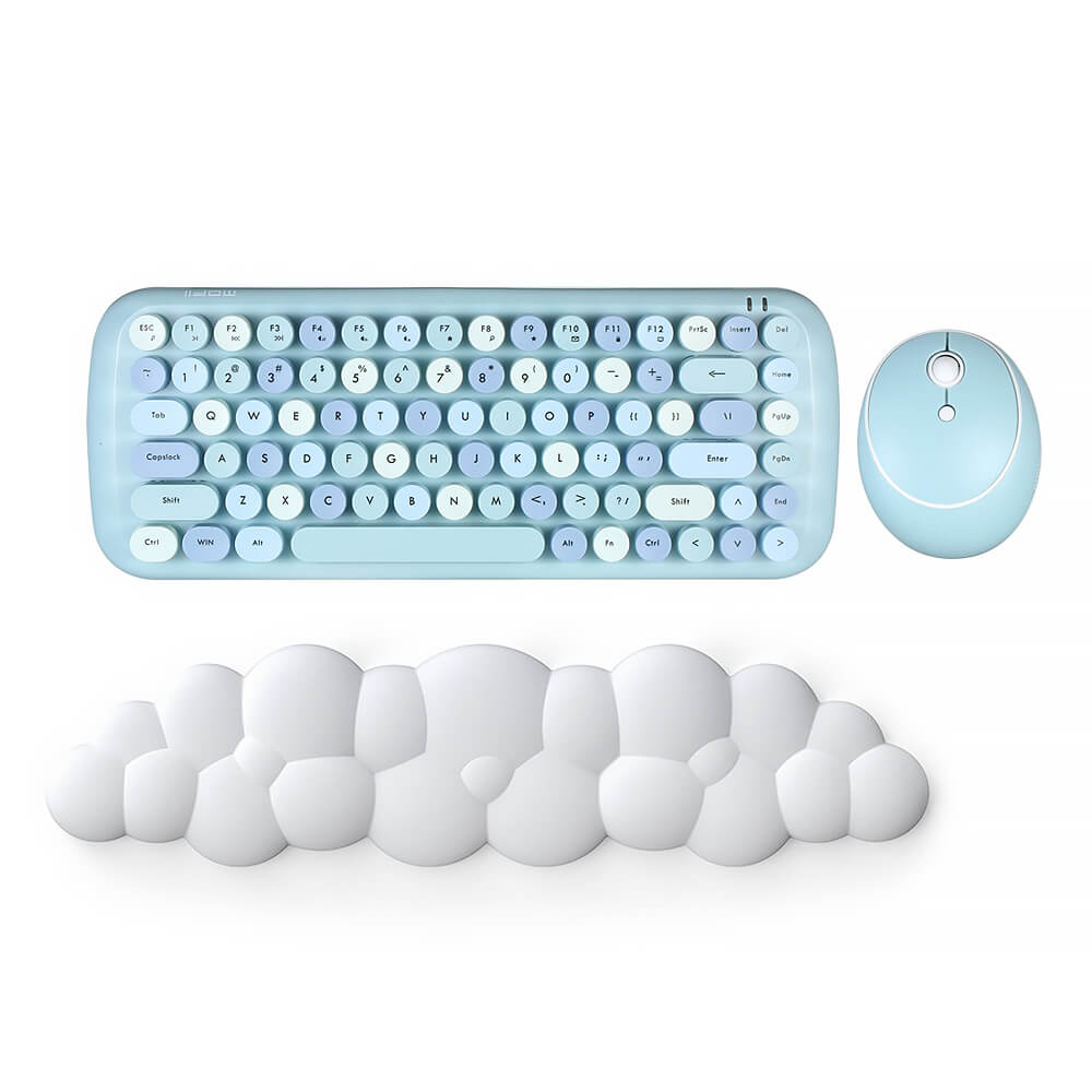 ergonomic cloud shaped keyboard and mouse wrist rest pad roomtery