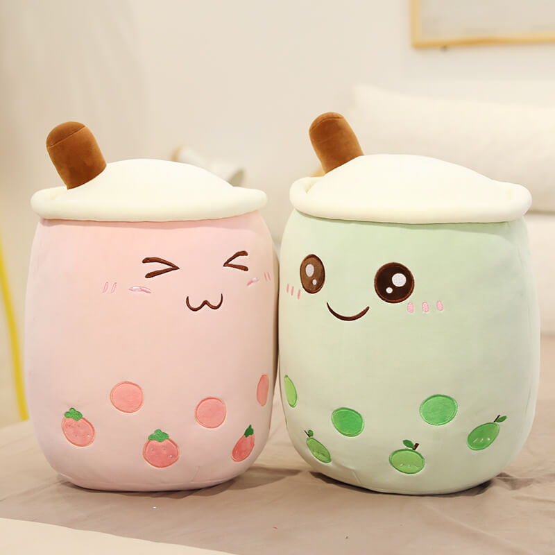 cute green matcha bubble tea kawaii plush toy roomtery
